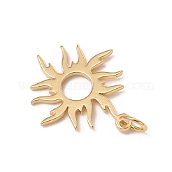 Brass Solar Eclipse Pendants&nbsp;KK-I668-08G