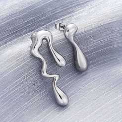 Non-Tarnish 304 Stainless Steel Stud Earrings for Women&nbsp;EJEW-S227-37P