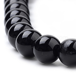 Natural Obsidian Beads Strands&nbsp;G-S259-33-6mm