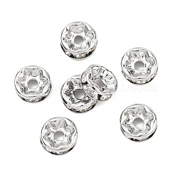 SHEGRACE Brass Micro Pave Clear Cubic Zirconia Spacer Beads&nbsp;XGRQ1U182-363P