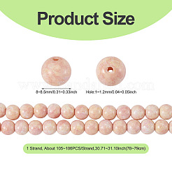 1 Strand Baking Paint Glass Beads Strands&nbsp;DGLA-TADJ0001-01F