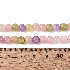 Ombre Effect Dyed Crackle Glass Beads Strands&nbsp;GLAA-Q106-01A-B15