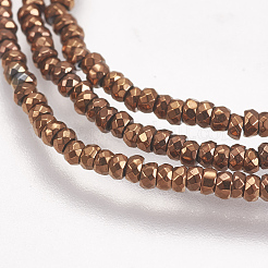 Electroplate Non-magnetic Synthetic Hematite Beads Strands&nbsp;G-K239-12A