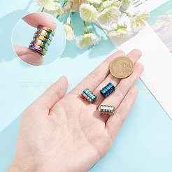3Pcs 3 Colors Titanium Alloy Spacer Beads&nbsp;PALLOY-NB0002-52