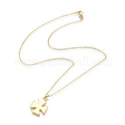 304 Stainless Steel Pendant Necklaces&nbsp;NJEW-F275-17G