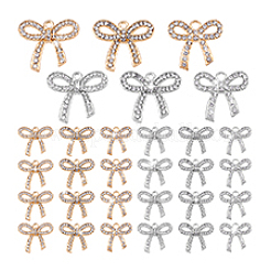 36Pcs 6 Styles Zinc Alloy Crystal Rhinestone Pendants&nbsp;FIND-PH0024-78