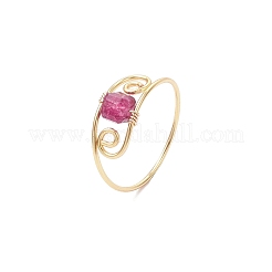 Natural Tourmaline Finger Rings&nbsp;RJEW-JR00928