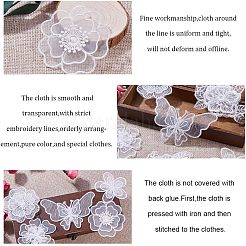 Lace Embroidery Sewing Fiber&nbsp;DIY-PH0019-21