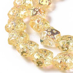 Transparent Electroplate Glass Beads Strands&nbsp;LS-GLAA-C025-01B