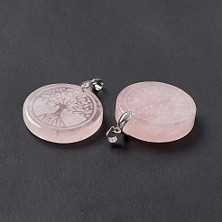 Natural Mixed Stone Pendants&nbsp;G-P491-05P