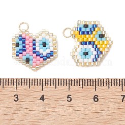 Glass Seed Beaded Pendants&nbsp;PALLOY-MZ01281