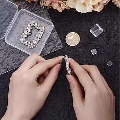 2Pcs Alloy Crystal Rhinestone Shoe Buckle Clips&nbsp;FIND-GF0006-20