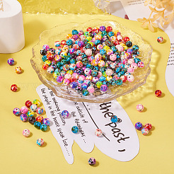 250Pcs 10 Colors Synthetic Turquoise Dyed Beads&nbsp;G-TA0001-72