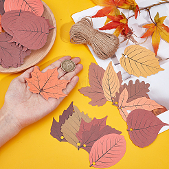 120Pcs Leaf Paper Party Decorations&nbsp;DIY-SC0032-15