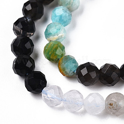 Natural & Synthetic Mixed Gemstone Beads Strands&nbsp;G-D080-A01-01-02