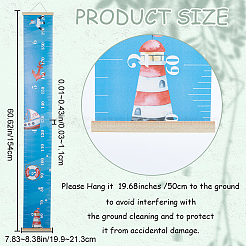 Ocean Theme Removable Height Chart for Kids&nbsp;AJEW-WH0165-69A