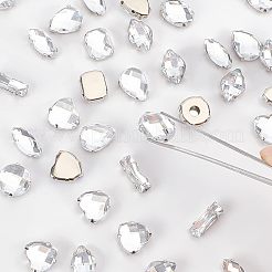 80Pcs 8 Style Acrylic Sew on Rhinestone&nbsp;OACR-FG0001-17