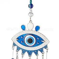 Handmade Lampwork Evil Eye Wind Chines&nbsp;HJEW-C001-08