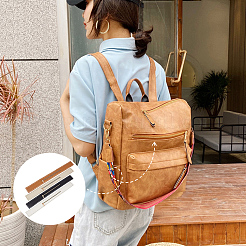 4Pcs 4 Colors PU Leather Zipper Sewing Accessories&nbsp;FIND-BBC0004-05