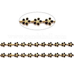 Golden Brass Enamel Link Chain&nbsp;CHC-H103-08J-G