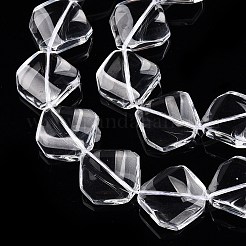 Transparent Glass Beads Strands&nbsp;GLAA-N001-50