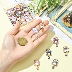 35Pcs 7 Colors Alloy Enamel Pendants&nbsp;ENAM-CJ0007-32
