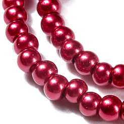 Baking Paint Glass Pearl Bead Strands&nbsp;HY-Q003-3mm-M