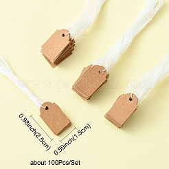 100Pcs Kraft Paper Tags&nbsp;AJEW-FS0001-14