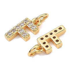 SHEGRACE Brass Micro Pave Clear Cubic Zirconia Pendants&nbsp;XGRQ29628-394G-F