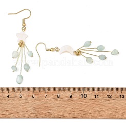 304 Stainless Steel Glass Dangle & Drop Earrings&nbsp;EJEW-JE07525