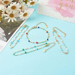 Brass Ball Chains Bracelets&nbsp;BJEW-JB06526