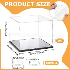 Organic Plastic High Penetration Plate and Bottom Late PVC Expansion Sheet Storag Box&nbsp;AJEW-WH0650-44