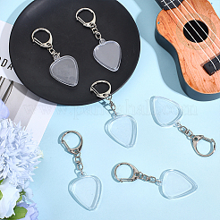 6Pcs Acrylic Heart Pick Box Pendant Decoration&nbsp;HJEW-ME0001-27