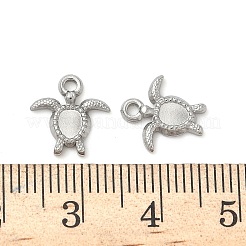 304 Stainless Steel Pendant Cabochon Settings&nbsp;STAS-K267-17P