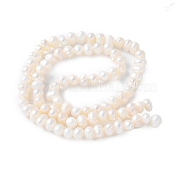 Natural Cultured Freshwater Pearl Beads Strands&nbsp;PEAR-I007-07Q-04A-02