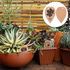 24Pcs 12 Styles Kraft Paper Plant Identification Cards&nbsp;DIY-WH0699-34