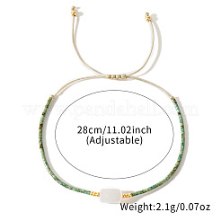 Natural White Jade Bead Braided Bead Bracelets&nbsp;SR7780