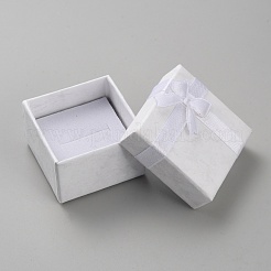 Square Paper Jewelry Ring Gift Storage Boxes&nbsp;CON-TAC0001-08B
