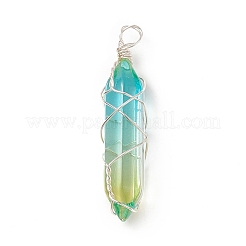 Glass Pendants&nbsp;PALLOY-JF01741-02