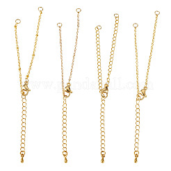 8Pcs 4 Styles Brass Chain Bracelets Making&nbsp;AJEW-TAC00067