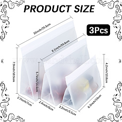 3Pcs 3 Styles PEVA Plastic Resealable Bags&nbsp;ABAG-GF0001-39B
