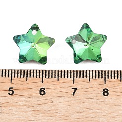 Electroplate Glass Charms&nbsp;GLAA-H104-A05