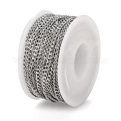 Tarnish Resistant 304 Stainless Steel Curb Chains&nbsp;CHS-H016-01P-10M