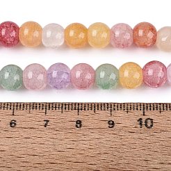 Baking Paint Crackle Glass Beads Strands&nbsp;GLAA-Q106-03A-11