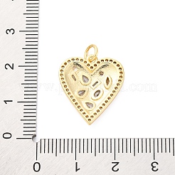 Brass Micro Pave Cubic Zirconia Pendants&nbsp;KK-D325-58G-01