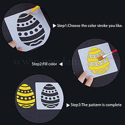 Easter PET Plastic Hollow Out Drawing Painting Stencils Templates&nbsp;DIY-WH0349-107