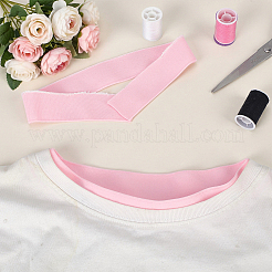 Polyester Ribbed Elastic Fabric Band&nbsp;DIY-WH0671-532C