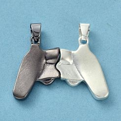 Alloy Magnetic Friendship Controller Necklace Set&nbsp;PALLOY-D204-01BS