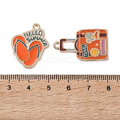 Vacation Alloy Enamel Pendants&nbsp;FIND-C085-05G