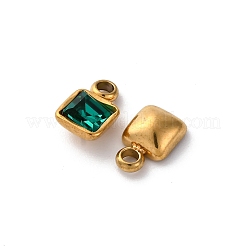Ion Plating(IP) 304 Stainless Steel Rhinestone Pendants&nbsp;STAS-B090-02G